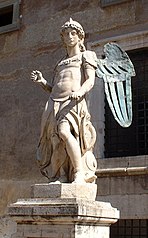 Angel by Raffaello da Montelupo (1504–1566). Used to stand on top of the castel Sant'Angelo (Rome), now in the "Angel Hall".