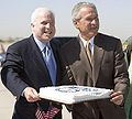 McCain's 69th Birthday (with President George W. Bush), 29 August 2005