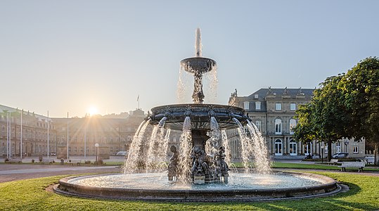 Schlossplatzspringbrunnen Schlossplatz Stuttgart 2015 03