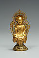 79. Golden seated Buddha from the early Unified Silla Period, 8th century. National Museum of Korea, Seoul.