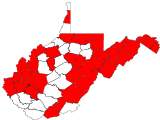 County distribution map.