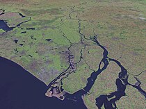 Rhine delta from space