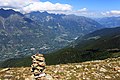 Plaus, Partschins und Berge der Texelgruppe im Vinschgau