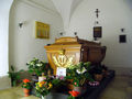 Coffin of Empress Dagmar = Marja Fjodorowna (Мария Фёдоровна) in the cathedral of Roskilde.