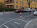 osmwiki:File:Bicycle parking stands on lane.jpg