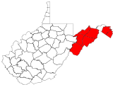 County distribution map.