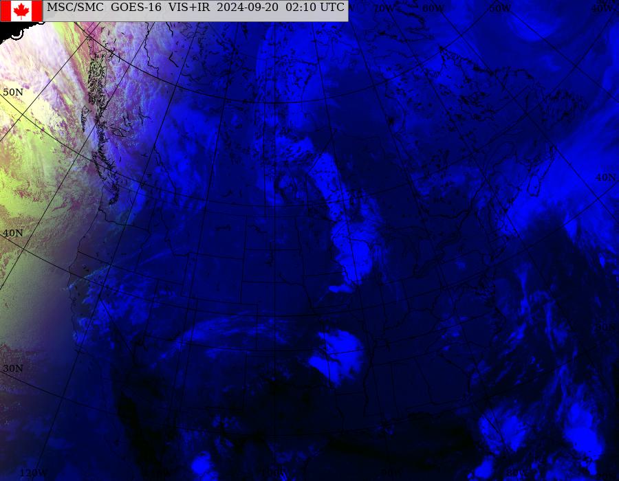 Canadian Animated Satellite Map