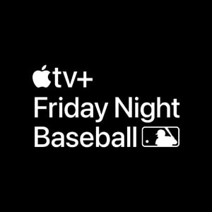 Apple TV+-logoen for «Friday Night Baseball».