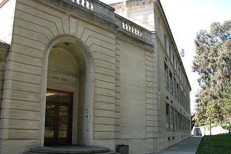 Building with arched doorway