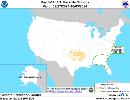 United States 8-14 Day Hazards Outlook