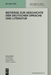 Beiträge zur Geschichte der deutschen Sprache und Literatur