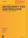 Zeitschrift für Assyriologie und Vorderasiatische Archäologie