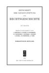 Zeitschrift der Savigny-Stiftung für Rechtsgeschichte: Romanistische Abteilung