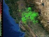 Live Northern California Doppler Radar Thumbnail Image