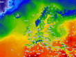 European Temperature Map