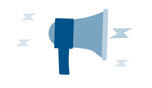 Illustration of a megaphone