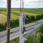 Für Deutsche Telekom: Stahlrohrmast für Mobilfunk an einem Tag errichtet