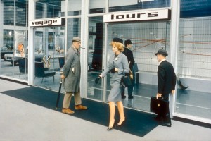 PLAYTIME, Jacques Tati (left), 1967