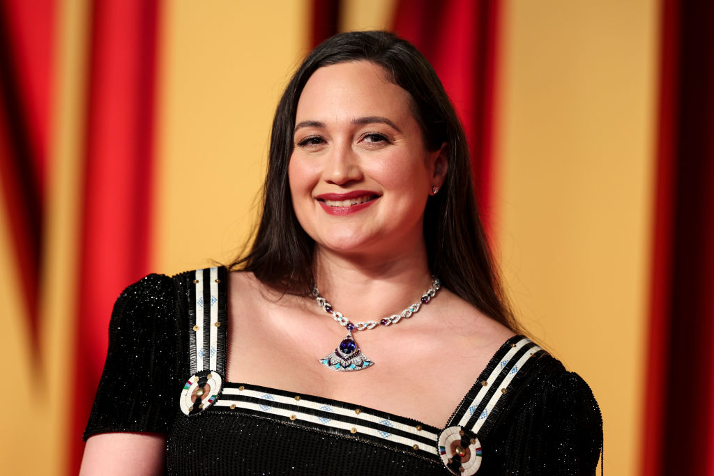 Lily Gladstone at the 2024 Vanity Fair Oscar Party held at the Wallis Annenberg Center for the Performing Arts on March 10, 2024 in Beverly Hills, California. (Photo by Christopher Polk/Variety via Getty Images)