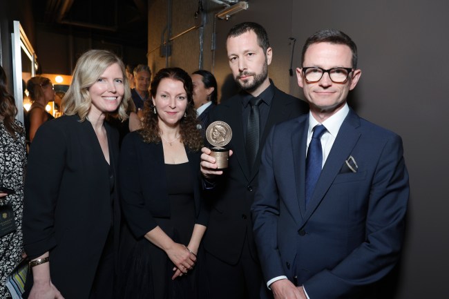 Michelle Mizner, Raney Aronson-Rath, '20 Days in Mariupol' filmmaker Mstyslav Chernov and Derl McCrudden attend the 2024 Peabody Awards