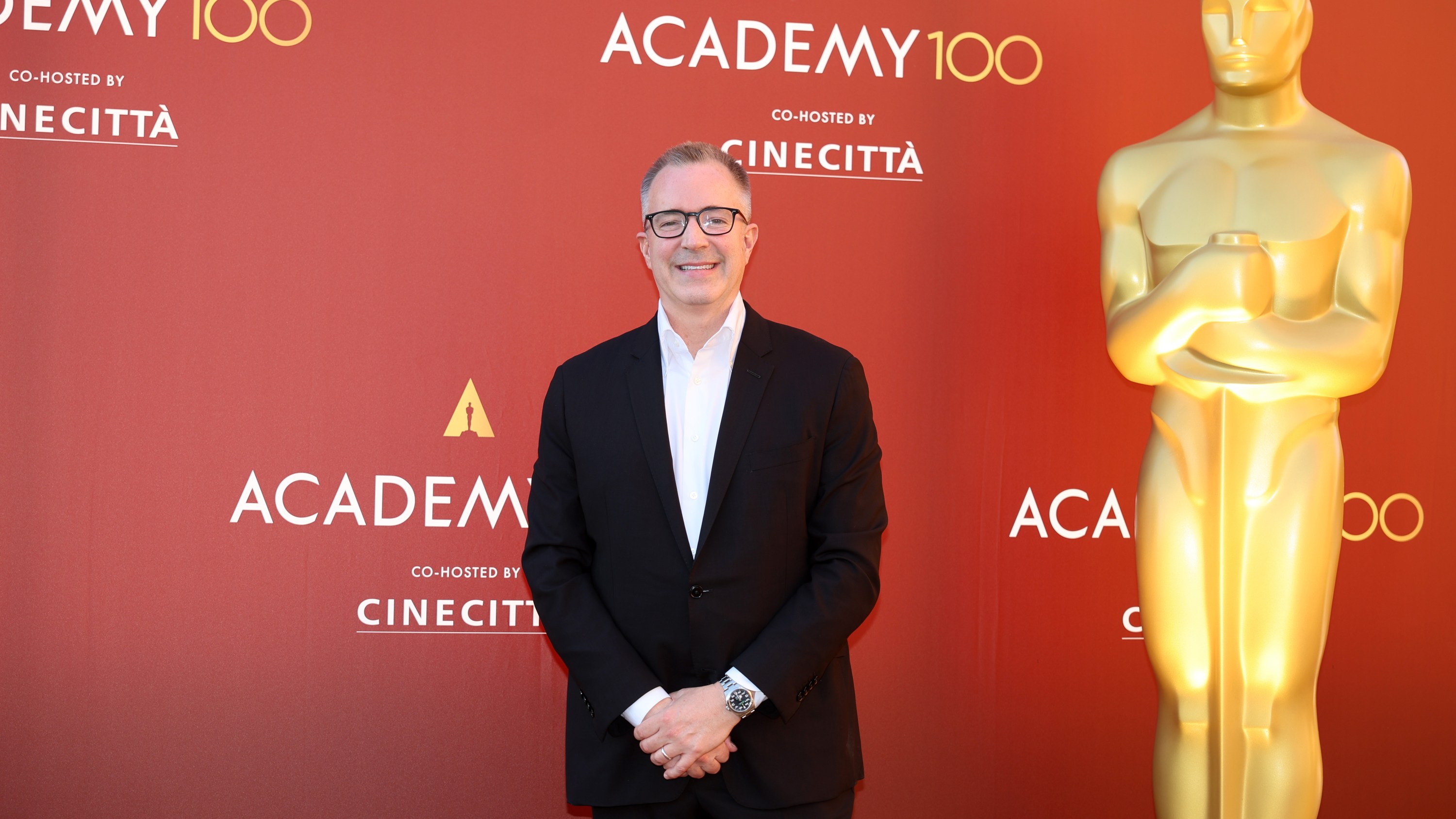 Bill Kramer, Academy CEO, attends the Academy Launches 'Academy 100' Hosted By Cinecittà at Caffarelli Terrace.