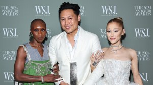 Cynthia Erivo, Jon M. Chu, and Ariana Grande