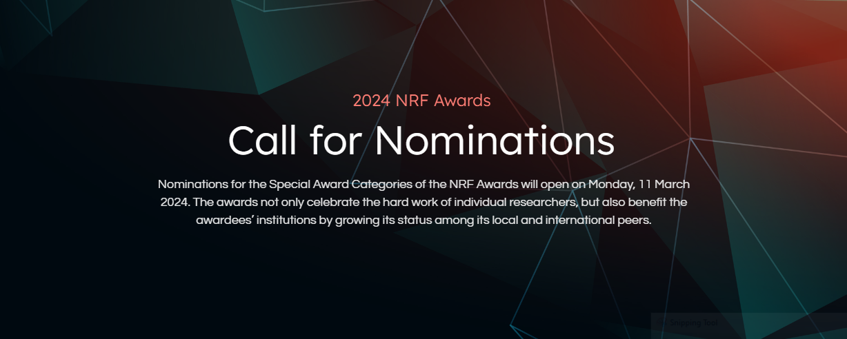 2024 NRF Awards: Call for Nominations