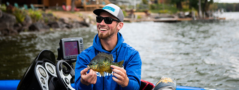 Angler with fish