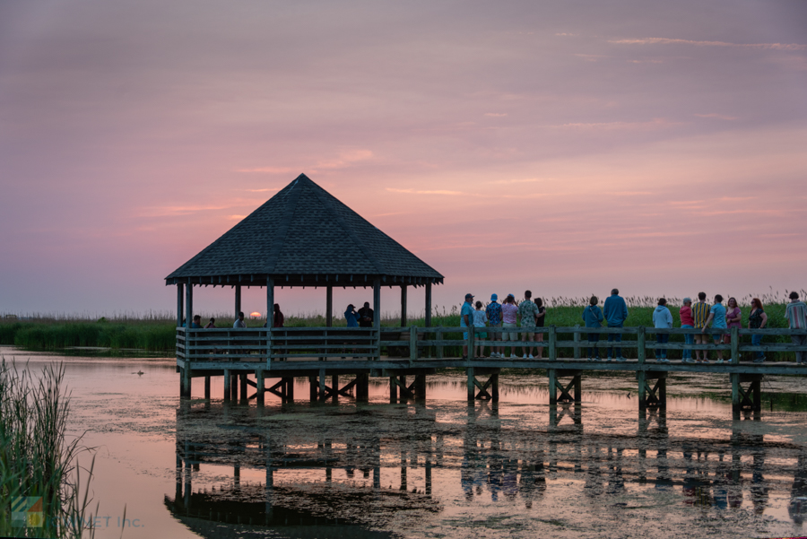 The gazebo at Historic Corolla Park - sunset