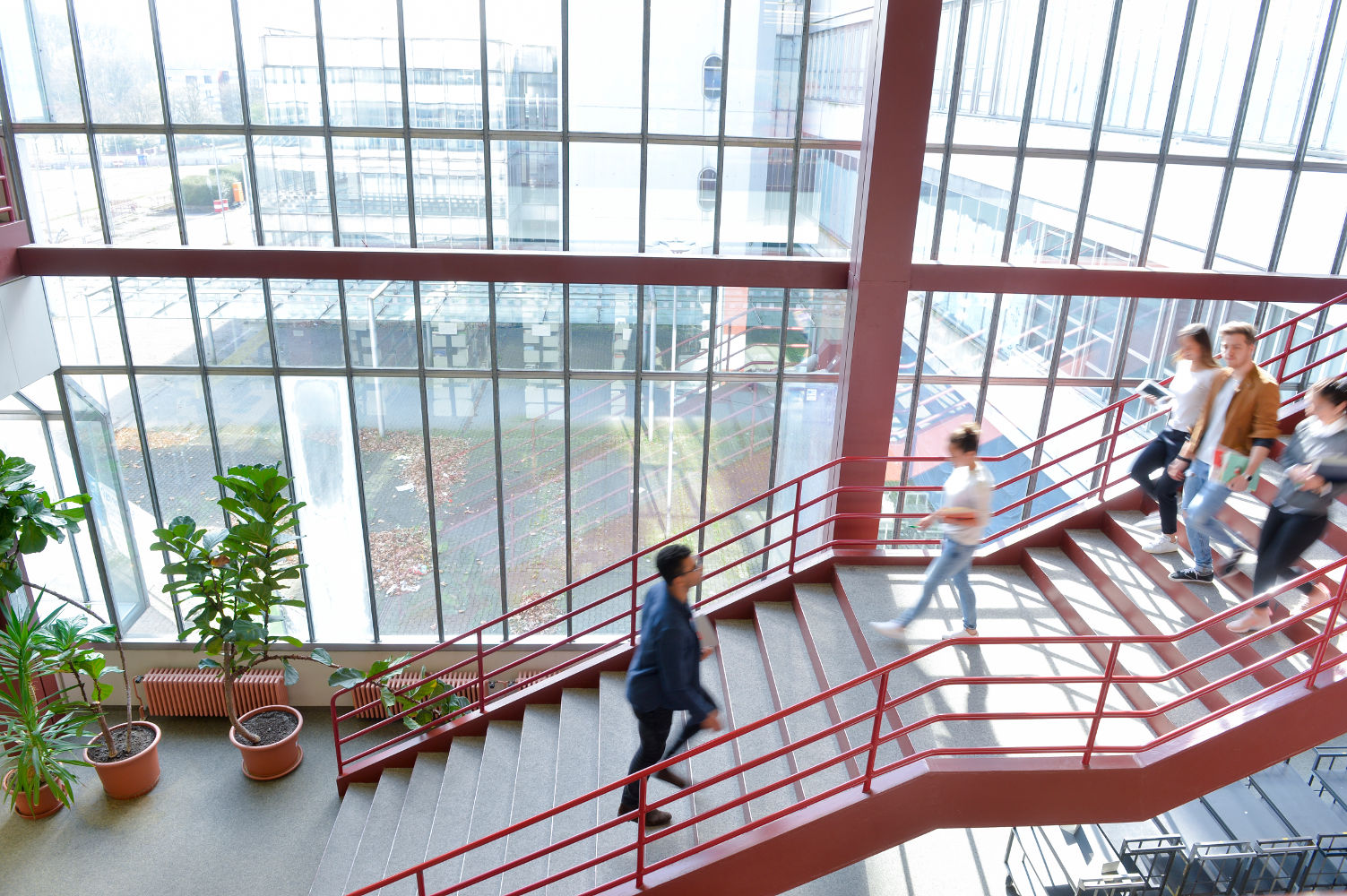 Treppe in der Bibliothek