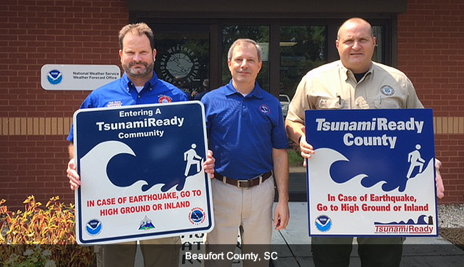 Beaufort County, SC, TsunamiReady ceremony