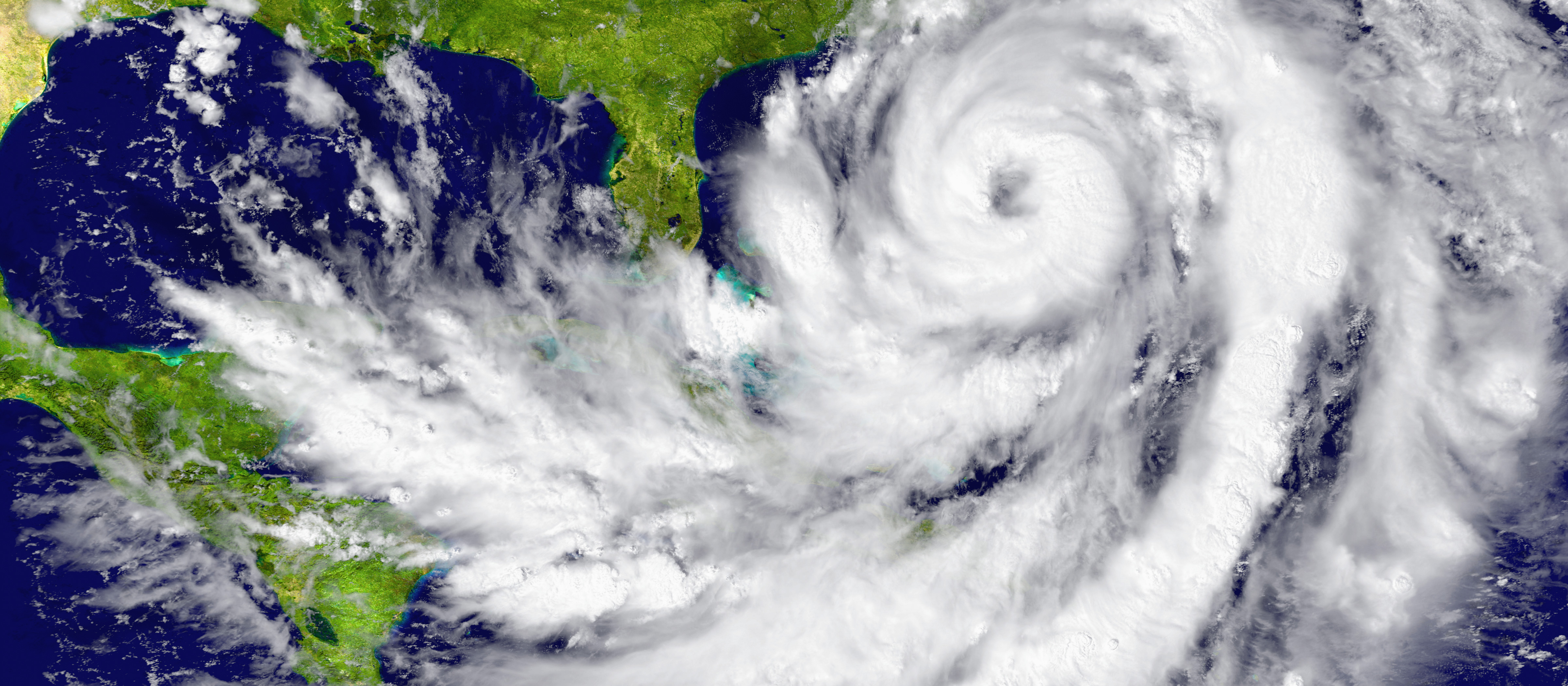 Storm cloud from overhead view