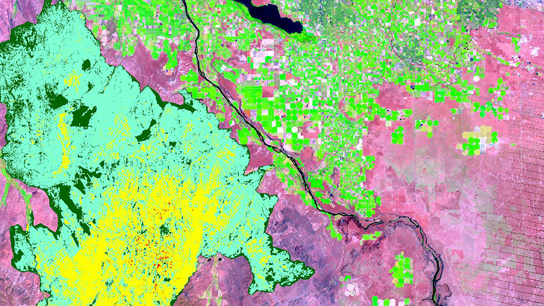 Example of a map produced by geospatial professionals